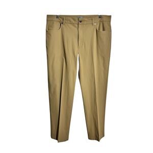 Vrst Performance Golf Sport Pant Men 36/30 Tan Minimal Business Casual Preppy